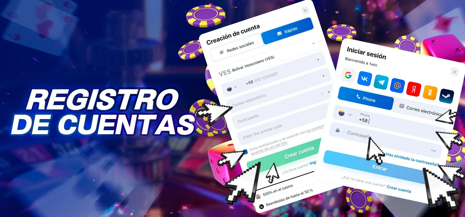 Inscripción en la cuenta