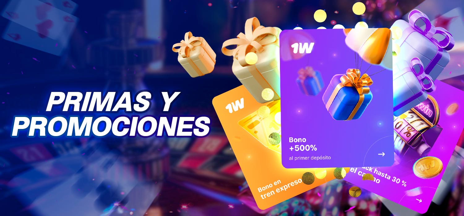 Bonificaciones y promociones en la web