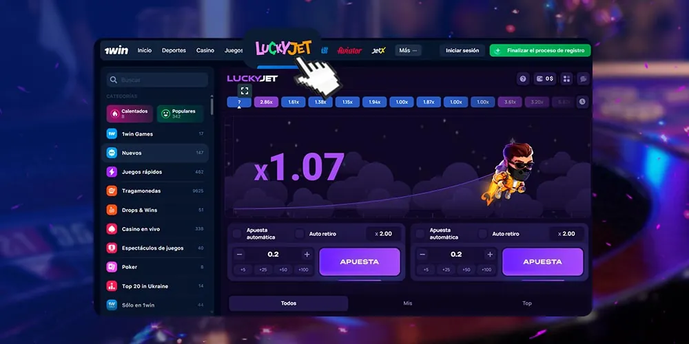 Seleccione un juego Lucky Jet