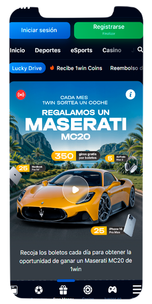 Captura de pantalla del sitio oficial del casino